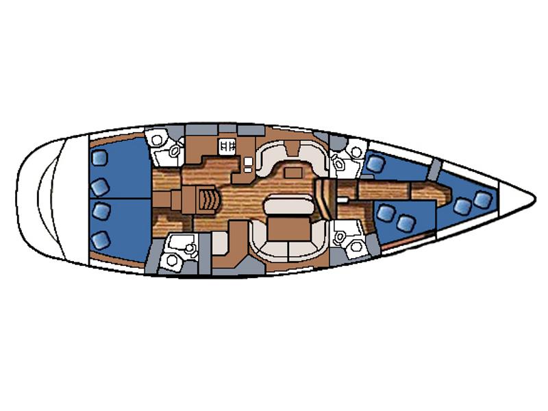 Book yachts online - sailboat - Sun Odyssey 54 DS - MACCHIATO - rent