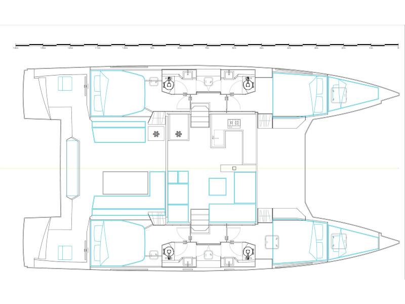 Book yachts online - catamaran - Nautitech 46 Fly - Sithonia - rent
