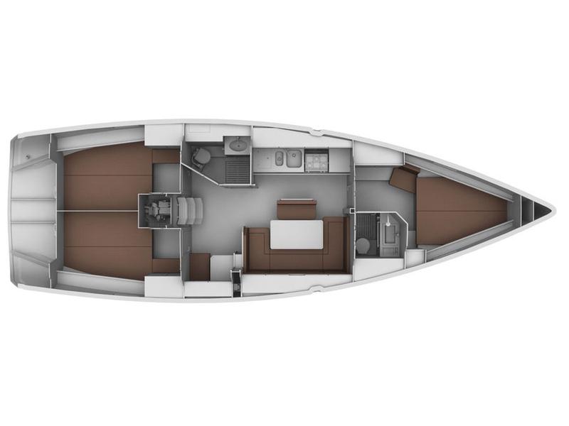 Book yachts online - sailboat - Bavaria Cruiser 40 - Adagio - rent