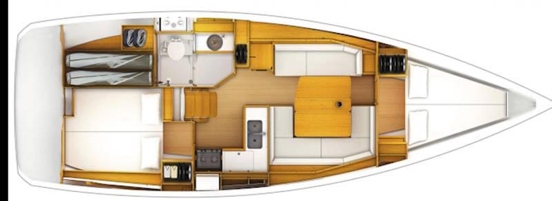 Book yachts online - sailboat - Sun Odyssey 389 - CARELLI - rent