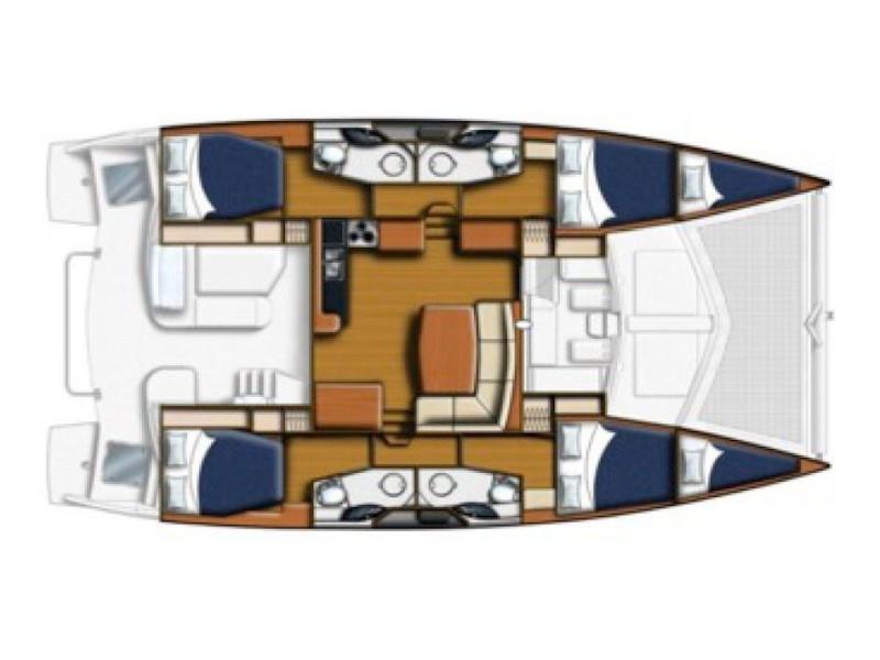Book yachts online - catamaran - Leopard 44 - La Luna (Brazil) - rent