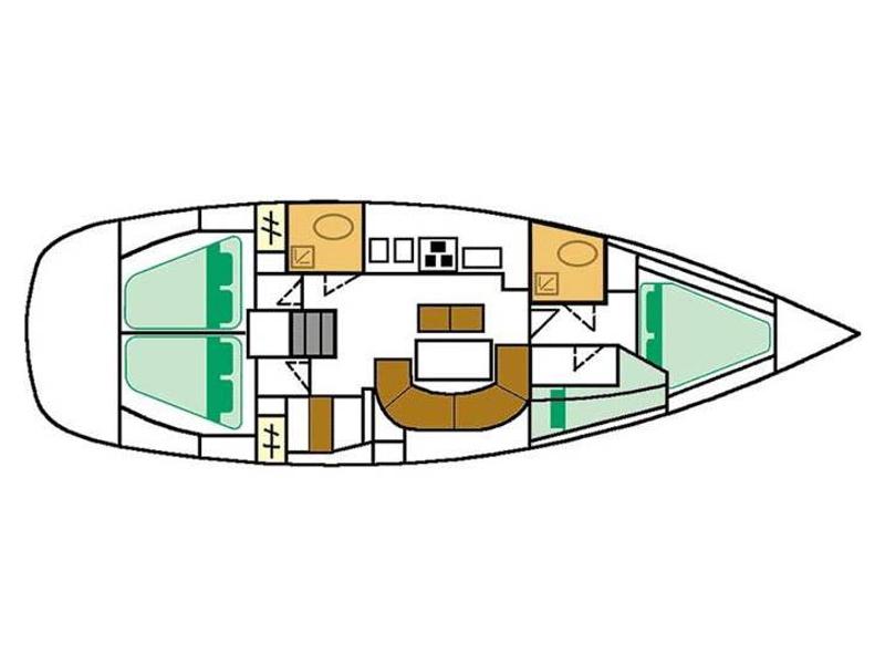 Book yachts online - sailboat - Oceanis 411 - Almak - rent
