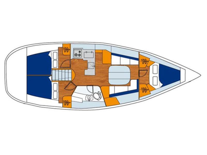 Book yachts online - sailboat - Oceanis 373 - Mirfak - rent