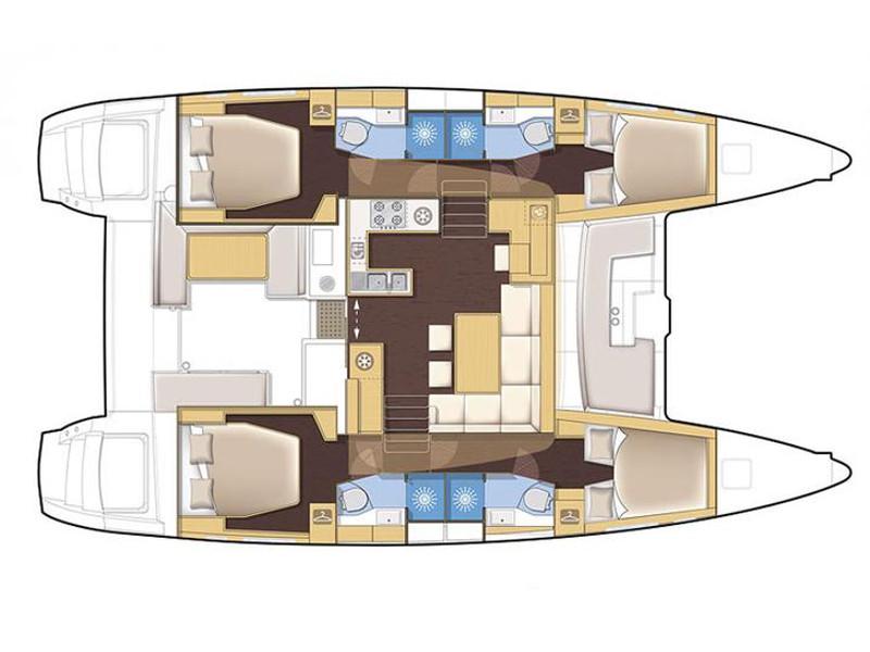 Book yachts online - catamaran - Lagoon 450 Flybridge - Afrodite - rent