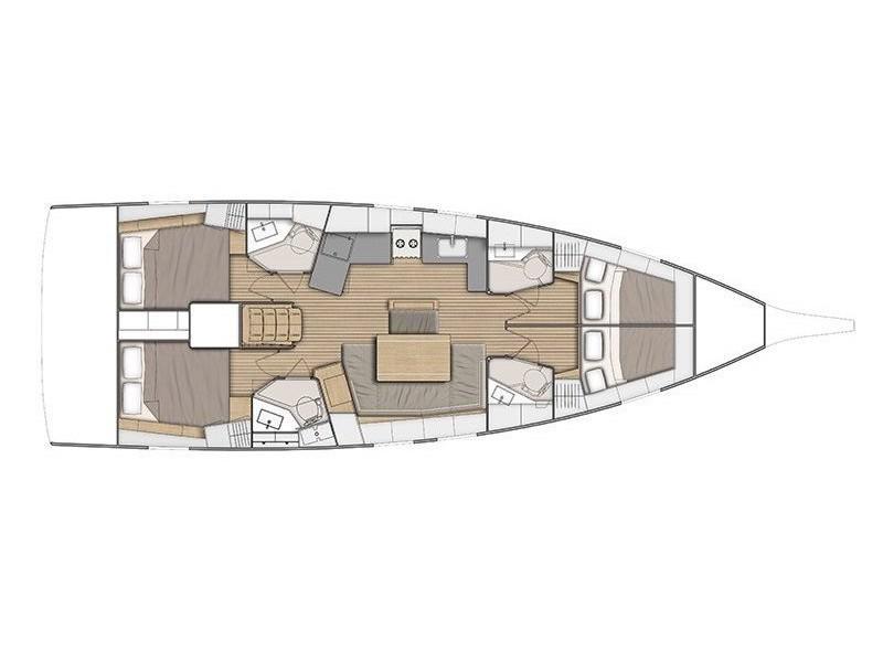 Book yachts online - sailboat - Oceanis 46.1 (4 cab) - New Oc. 46.1 Sic.  - rent