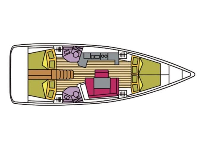 Book yachts online - sailboat - Oceanis 45 - Algeiba - rent