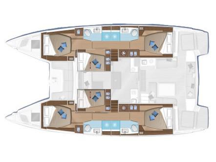 Book yachts online - catamaran - Lagoon 50 - Coraline - rent