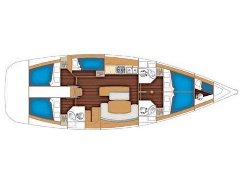 Book yachts online - sailboat - Cyclades 50.5 - Marla - rent