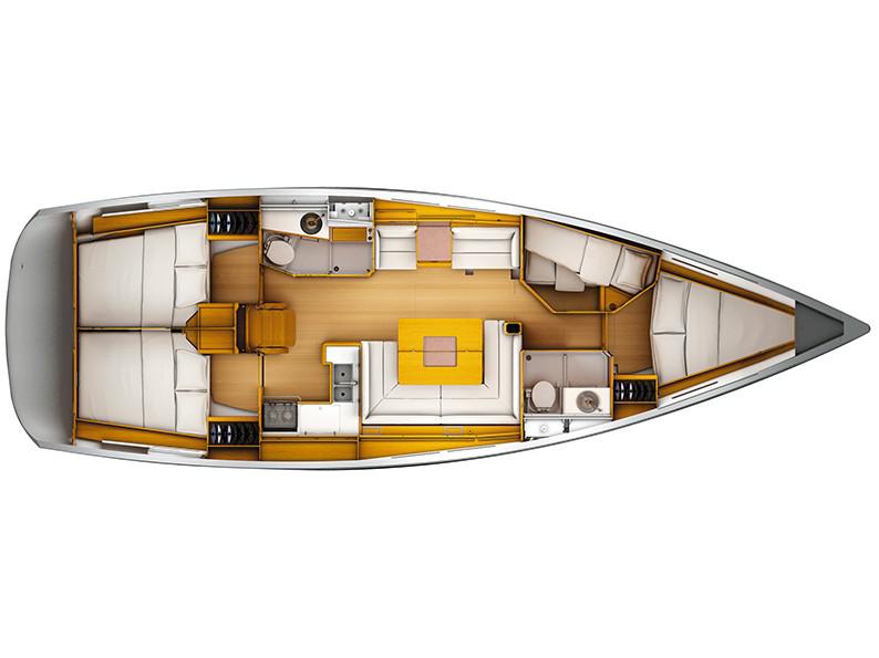 Book yachts online - sailboat - Sun Odyssey 449 - Bravo - rent