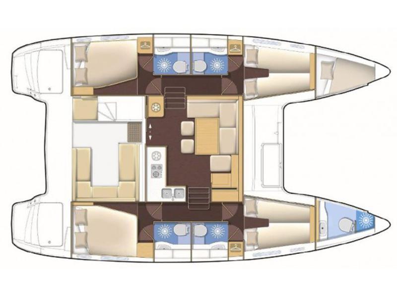 Book yachts online - catamaran - Lagoon 400 S2 - Tangerine Dream - rent
