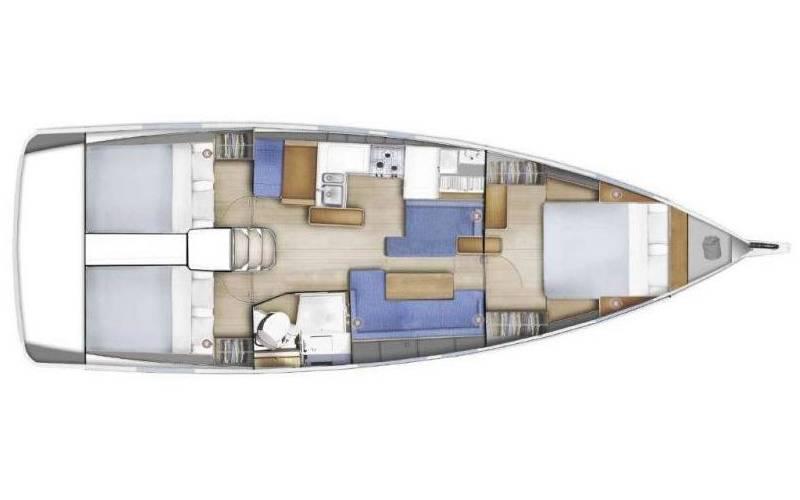 Book yachts online - sailboat - Sun Odyssey 410 - ANIKA - rent