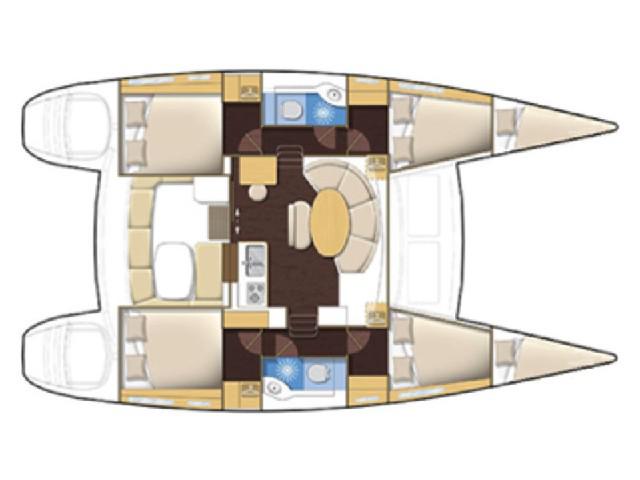 Book yachts online - catamaran - Lagoon 380 - GOA 3 - rent