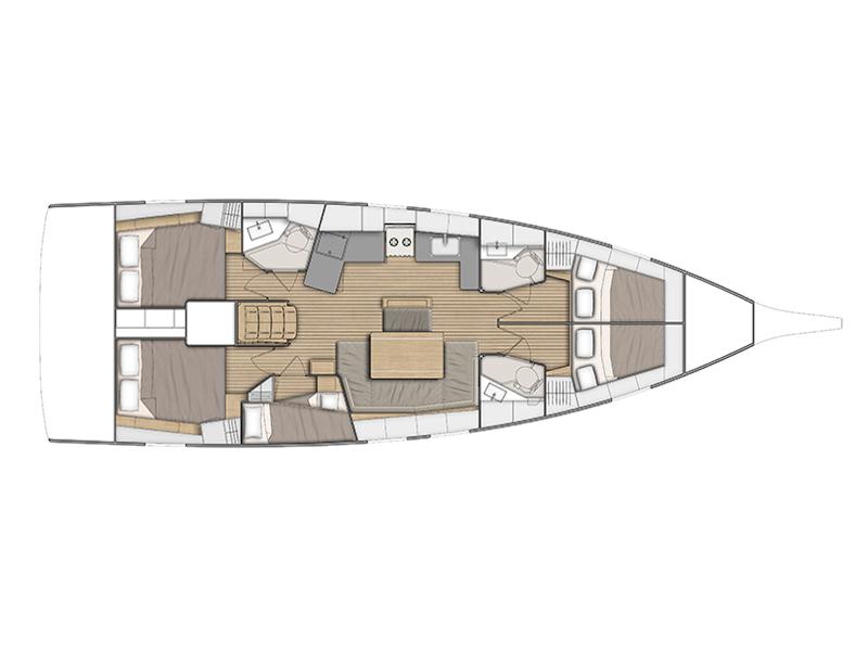 Book yachts online - sailboat - Oceanis 46.1 - Senza Ostacoli - rent