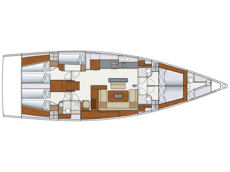 Book yachts online - sailboat - Hanse 575 - ARIA - rent