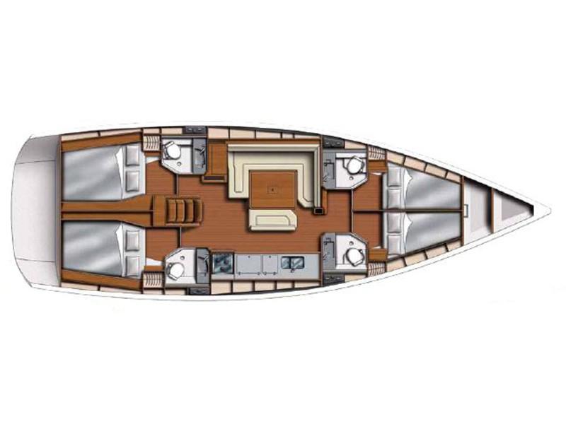 Book yachts online - sailboat - Sunsail 47 - Sunsail 47 (2017) - rent