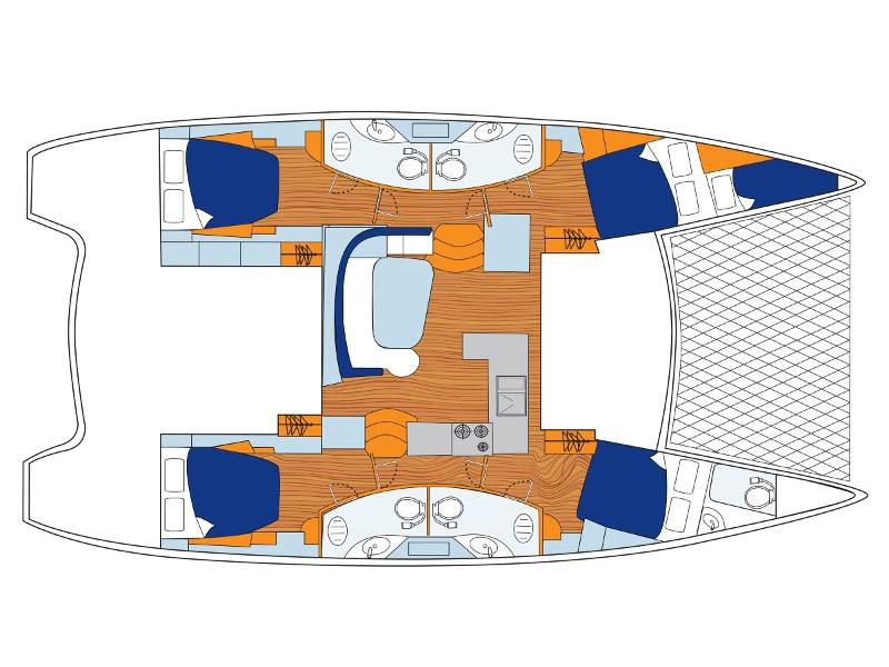 Book yachts online - catamaran - Sunsail 454L - Sunsail 454L (2020) - rent
