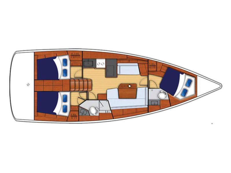 Book yachts online - sailboat - Moorings 42.3 - Moorings 42.3 (2016) - rent