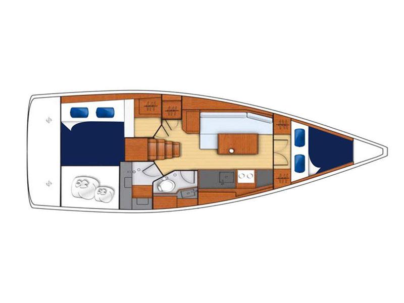 Book yachts online - sailboat - Moorings 352 - Moorings 352 (2017) - rent