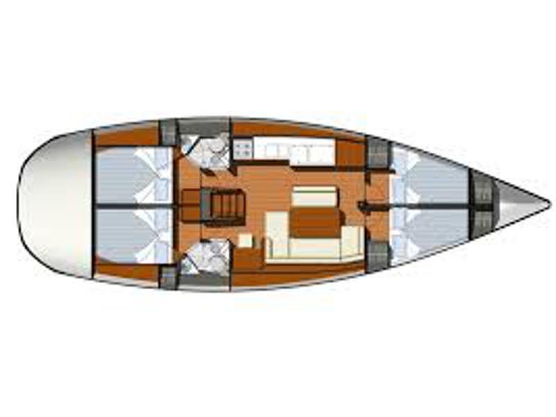 Book yachts online - sailboat - Sun Odyssey 44 i - SO44i-09-L - rent