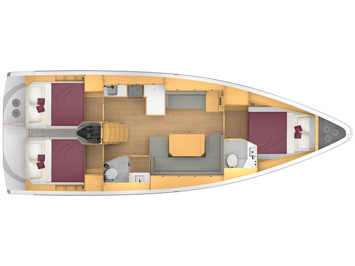 Book yachts online - sailboat - Bavaria C42 - BavC42-22-K - rent