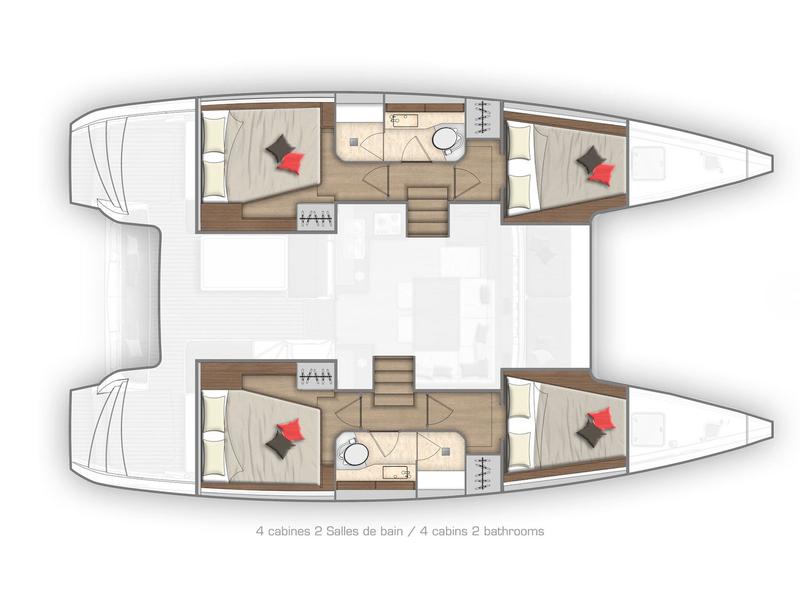 Book yachts online - catamaran - Lagoon 40 - 4Cab/2Hd - K-35 - rent