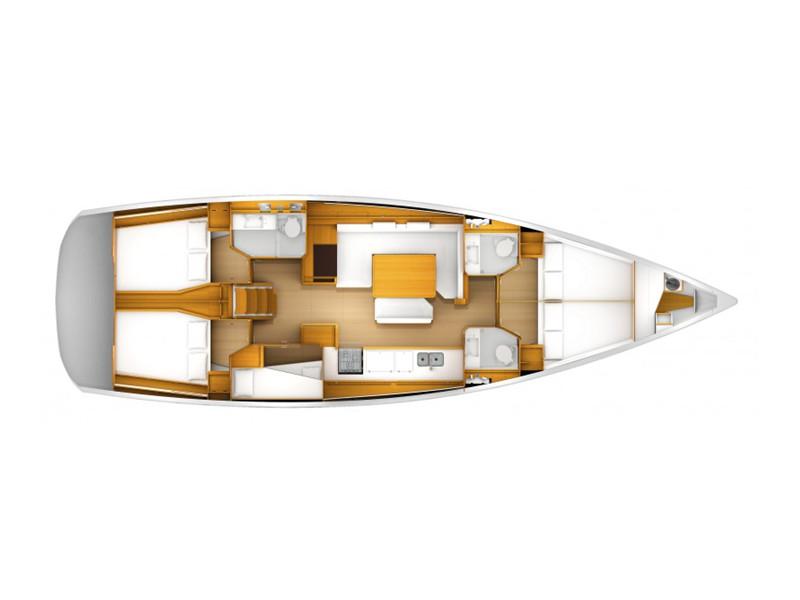Book yachts online - sailboat - Sun Odyssey 519 -  5 cabs - PERRO BLANCO - rent