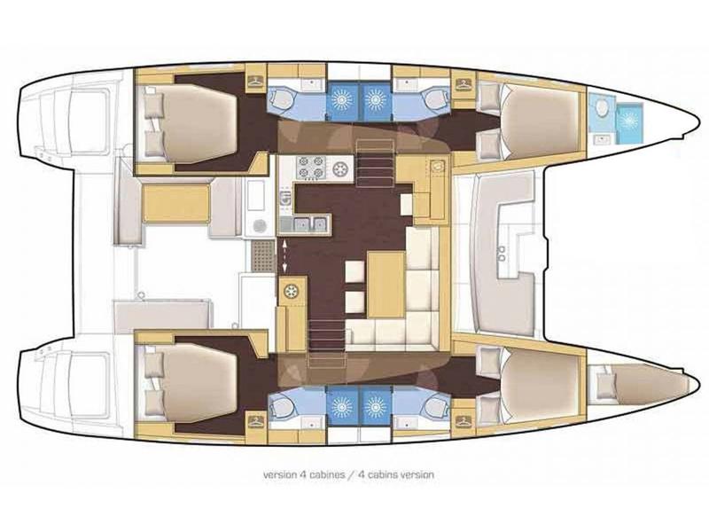 Book yachts online - catamaran - Lagoon 46 - CATALEYA - rent