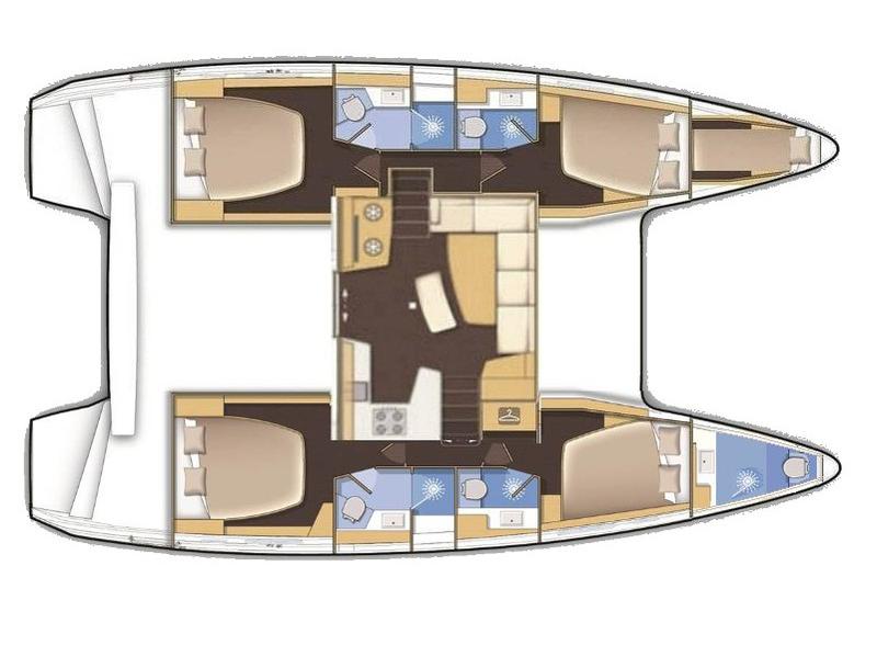 Book yachts online - catamaran - Lagoon 42 (4 dbl / 1 single ) - ANEMI - rent
