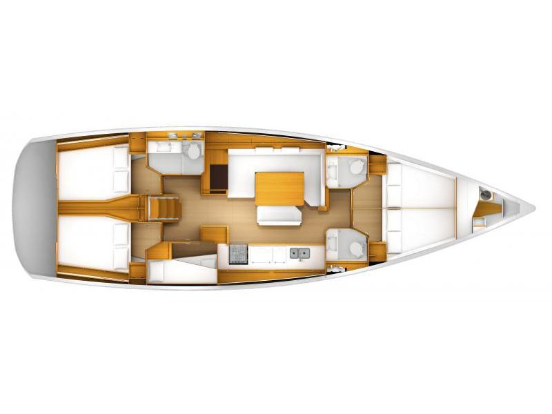 Book yachts online - sailboat - Sun Odyssey 519 -  5 cabs - PANAGIA - rent