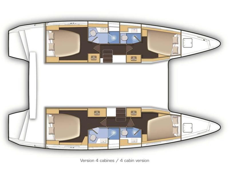 Book yachts online - catamaran - Lagoon 42 - Emma (A/C-Generator) (Pax 12) Brand New 2021 - rent