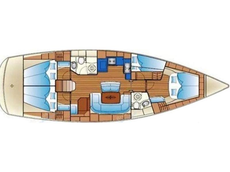 Book yachts online - sailboat - Bavaria 46 Cruiser - Mythos - rent