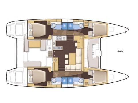 Book yachts online - catamaran - Lagoon 450  Flybridge - Harael - rent