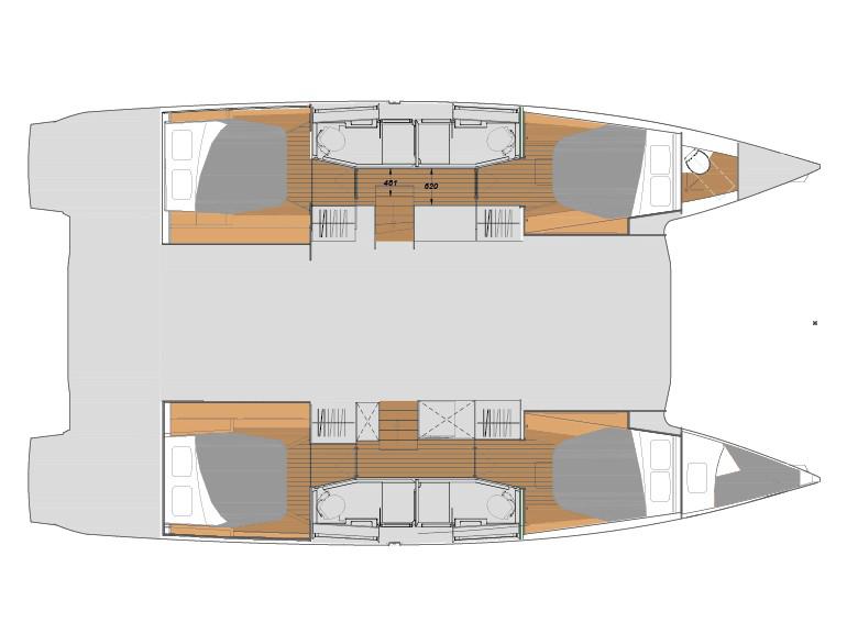 Book yachts online - catamaran - Elba 45 - Lazuli - rent