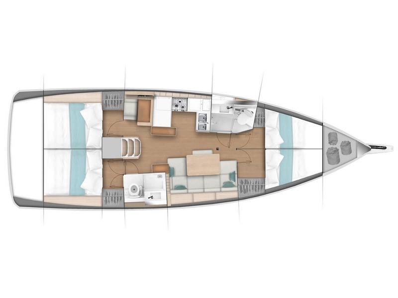 Book yachts online - sailboat - Sun Odyssey 440 - OLYMPIA - rent