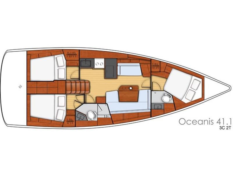 Book yachts online - sailboat - Oceanis 41.1 - Nafsika - rent