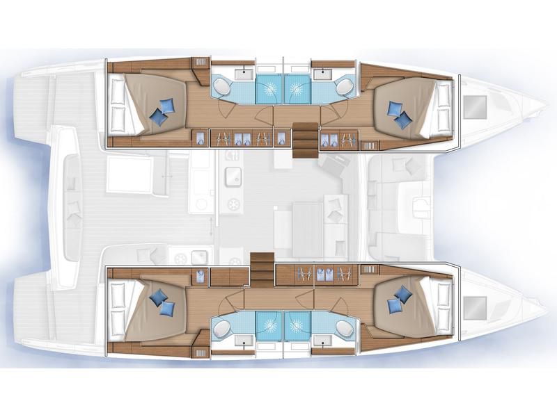 Book yachts online - catamaran - Lagoon 46 - My Tina - rent