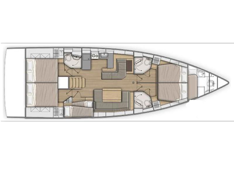 Book yachts online - sailboat - Oceanis 51.1 - Kairos - rent