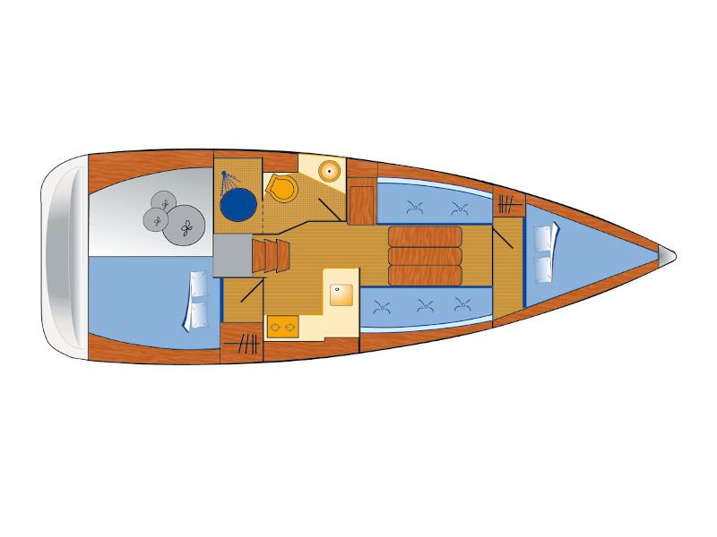 Book yachts online - sailboat - Sun Odyssey 349 - 2 Cab - Antonija - rent