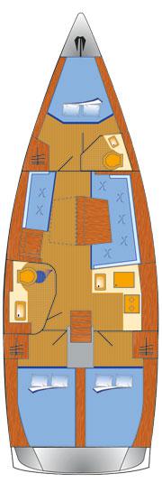 Book yachts online - sailboat - Hanse 418 - Laysan - rent