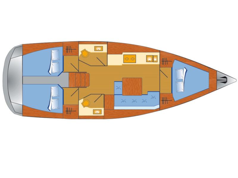 Book yachts online - sailboat - Dufour 382 Grand Large - 3 cab - Lotta - rent
