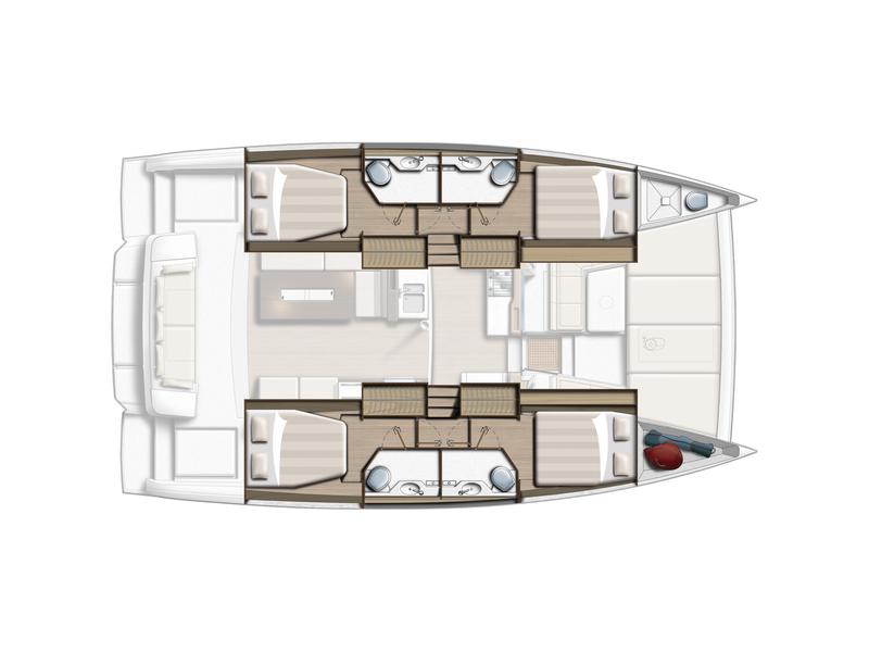 Book yachts online - catamaran - Bali 4.2 - North Cat 42 - Model 2023!  - rent
