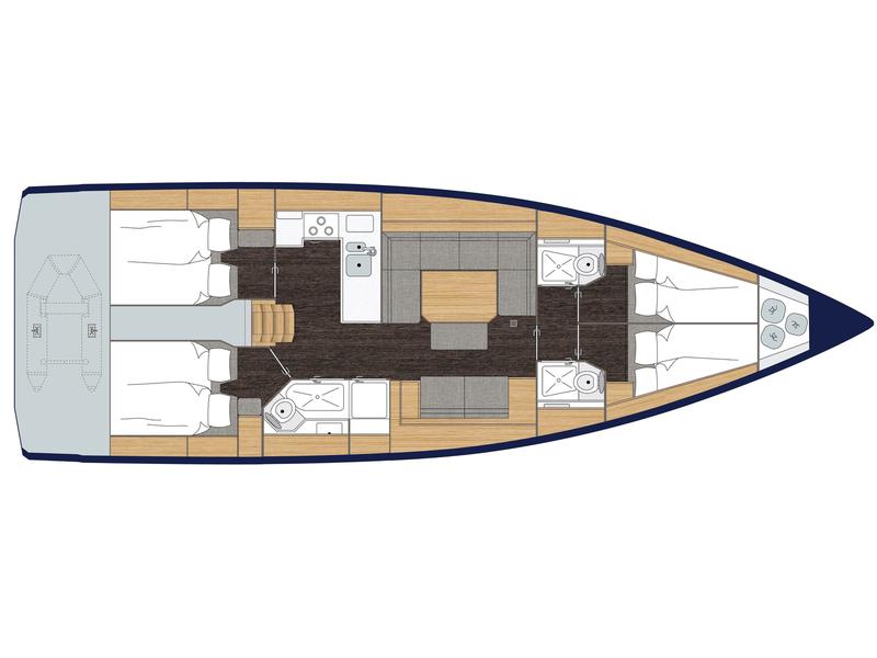 Book yachts online - sailboat - Bavaria C45 - Red Horizon - rent