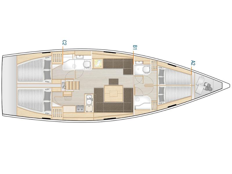 Book yachts online - sailboat - Hanse 458 - SARSALA - rent
