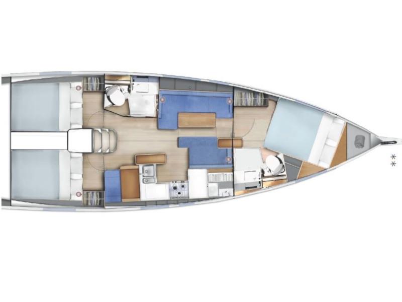 Book yachts online - sailboat - Sun Odyssey 410 - Locean - rent