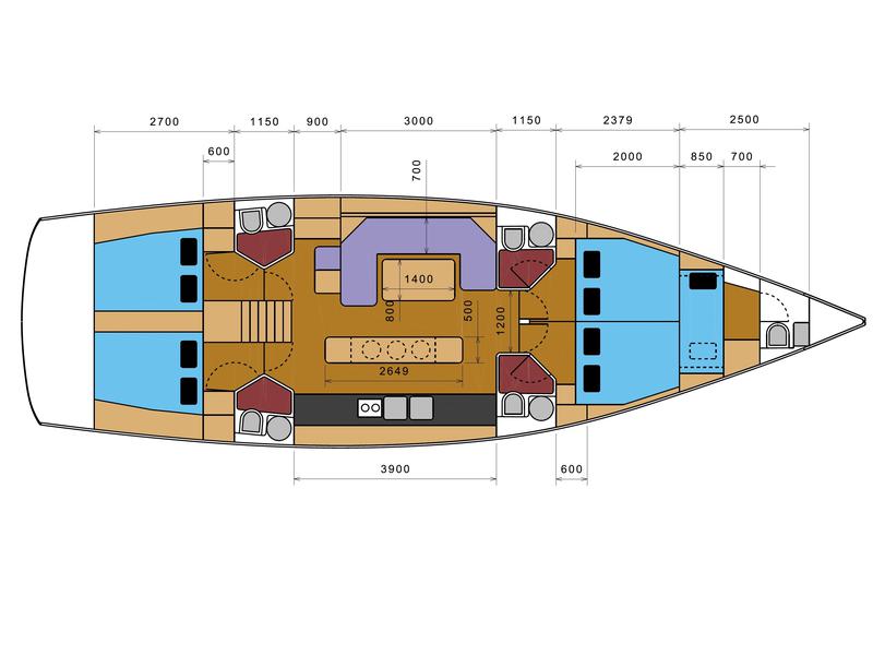 Book yachts online - sailboat - D&amp;D Kufner 54 - Hydra - rent