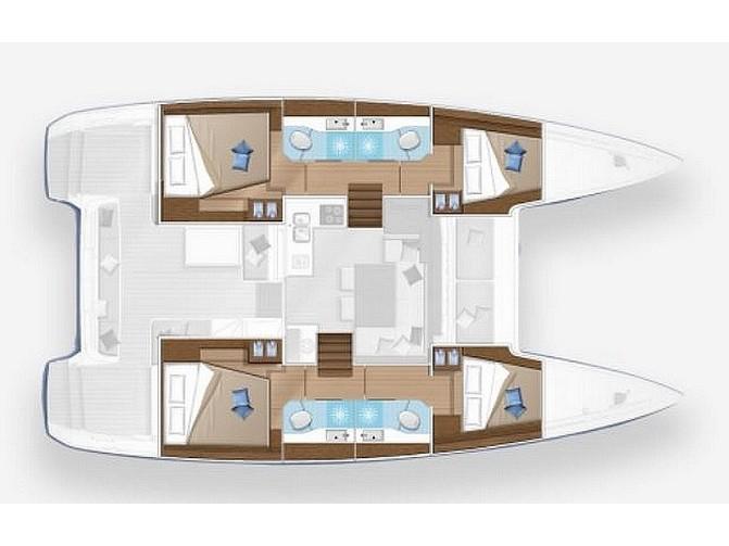 Book yachts online - catamaran - Lagoon 40-4 - D Arros - rent