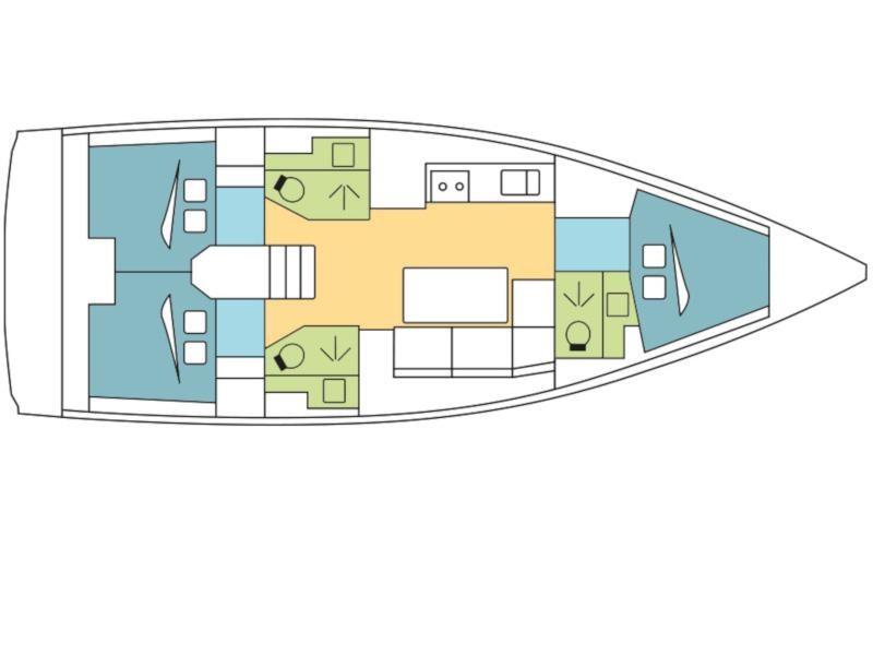 Book yachts online - sailboat - Dufour 390 - Fluid II - rent