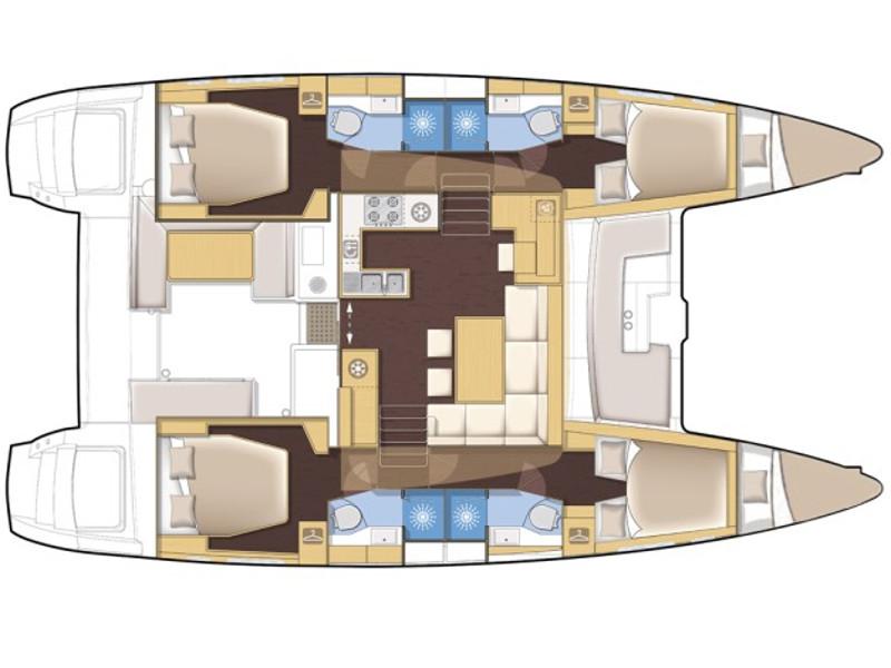 Book yachts online - catamaran - Helia 44 - Zeldam - rent