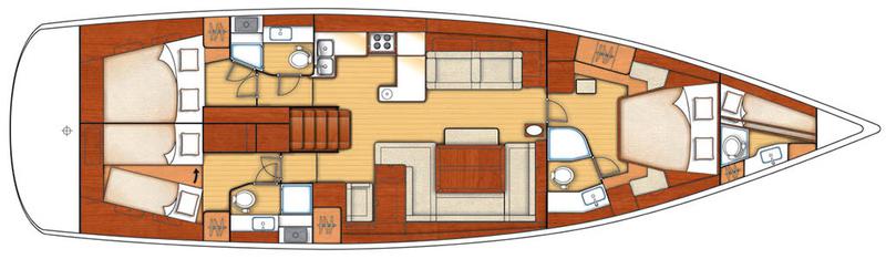 Book yachts online - sailboat - Oceanis 58 - Queen Axiera (crewed) - rent