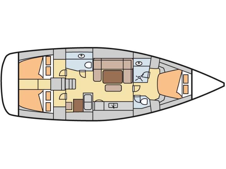 Book yachts online - sailboat - Dufour 445 GL 6 pax - Ambiente V - rent